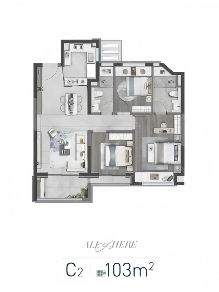 103.00m²