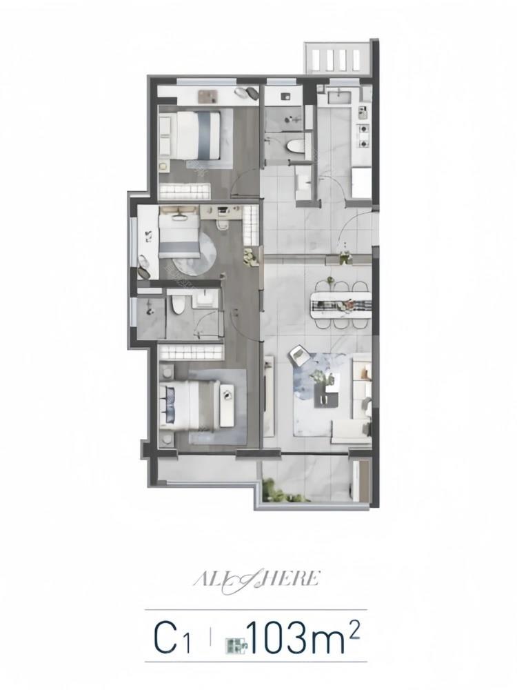 103.00m²
