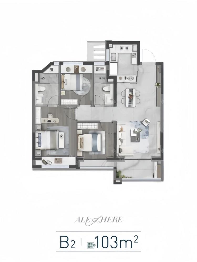103.00m²