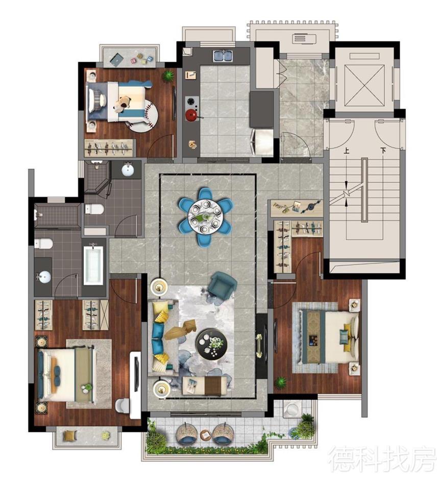 信义山水嘉庭--建面 141.00㎡;