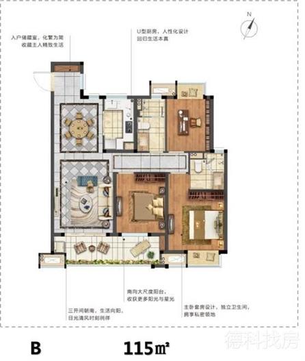 新力翡翠湾--建面 115.00㎡;