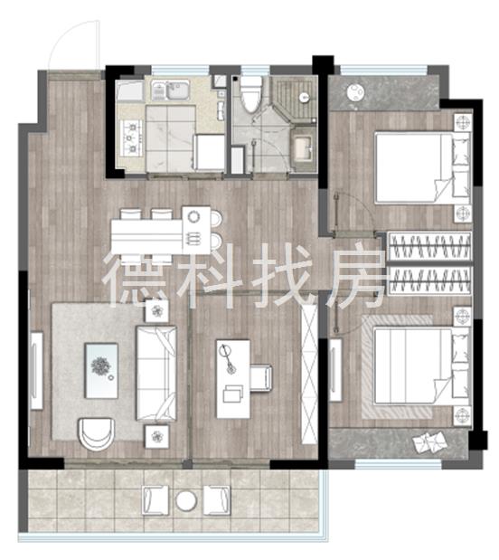 铂宸府--建面 103.00㎡;