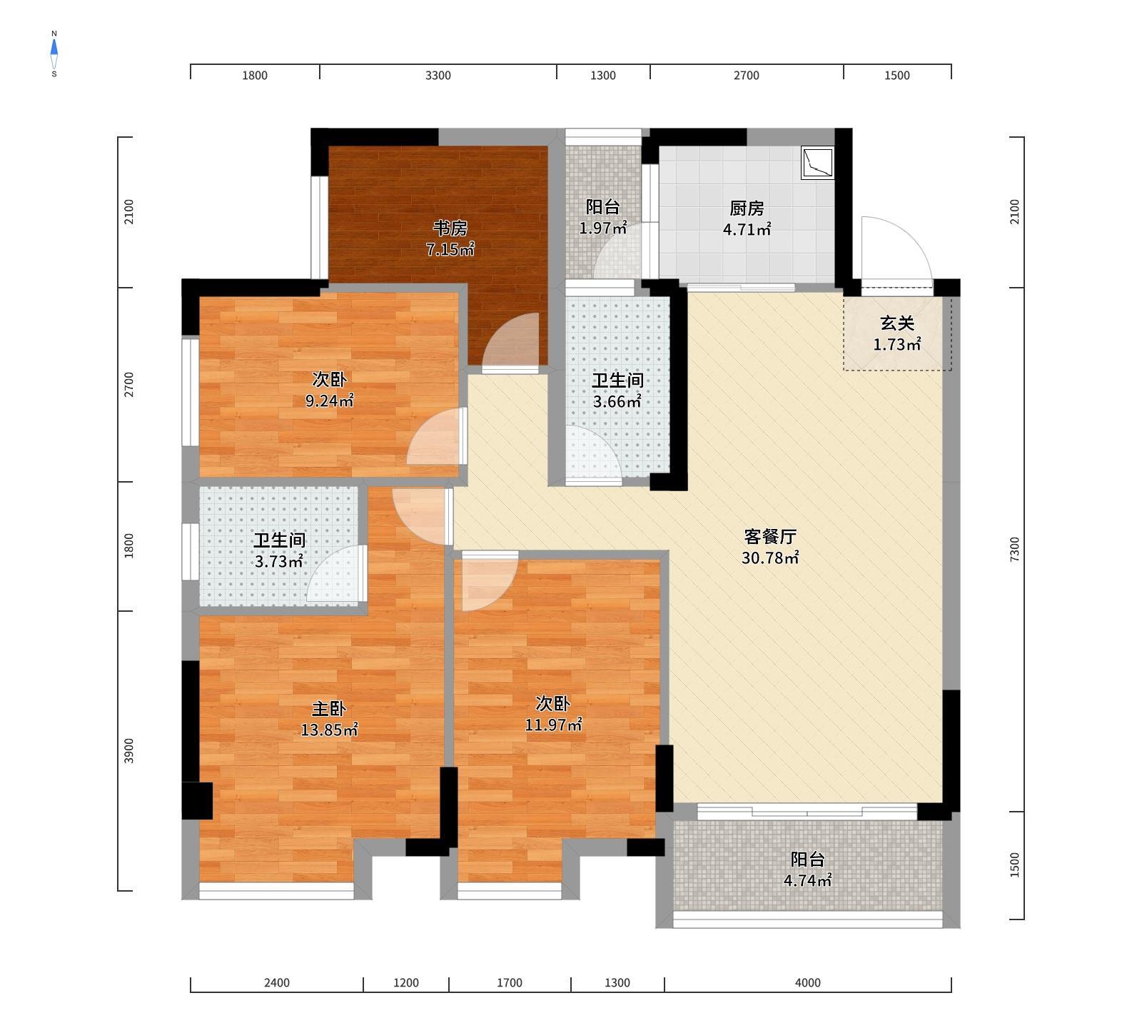 98.00m²